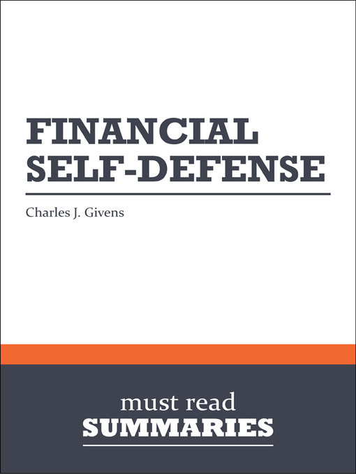 Cover image for Summary: Financial Self Defense - Charles J. Givens